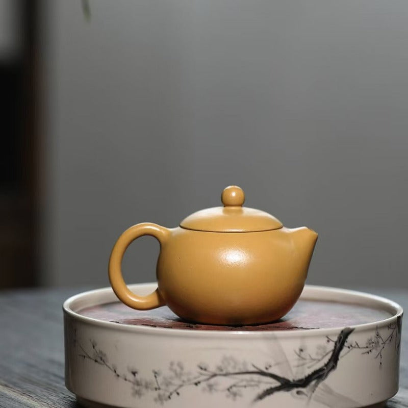 宜兴紫砂茶壶[小品西施壶] (黄金朱泥- 100ml)