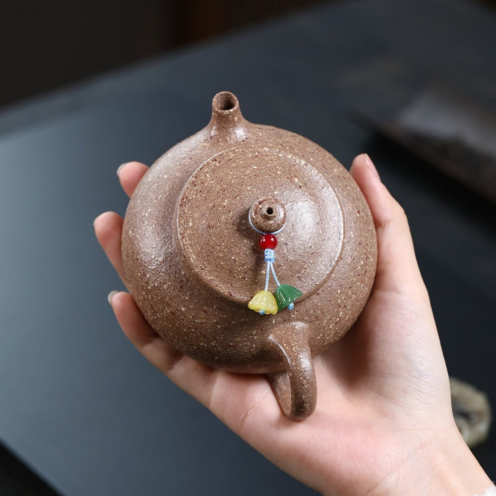 Yixing Zisha Teekanne [Han Jiang] (Grobe Wucai Duan Ni - 160ml)