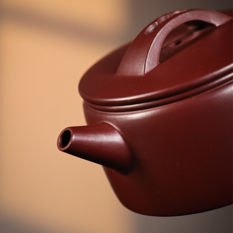 Théière Yixing Zisha entièrement faite à la main [Mini pot Hanwa] (Long Xue Sha - 140ml)