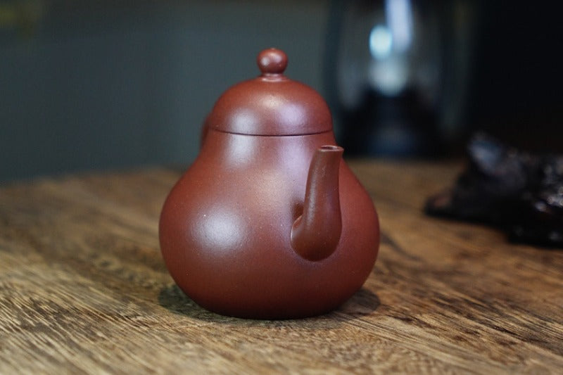 全手工宜兴紫砂茶壶 [思亭壶] (底槽清 - 120ml)