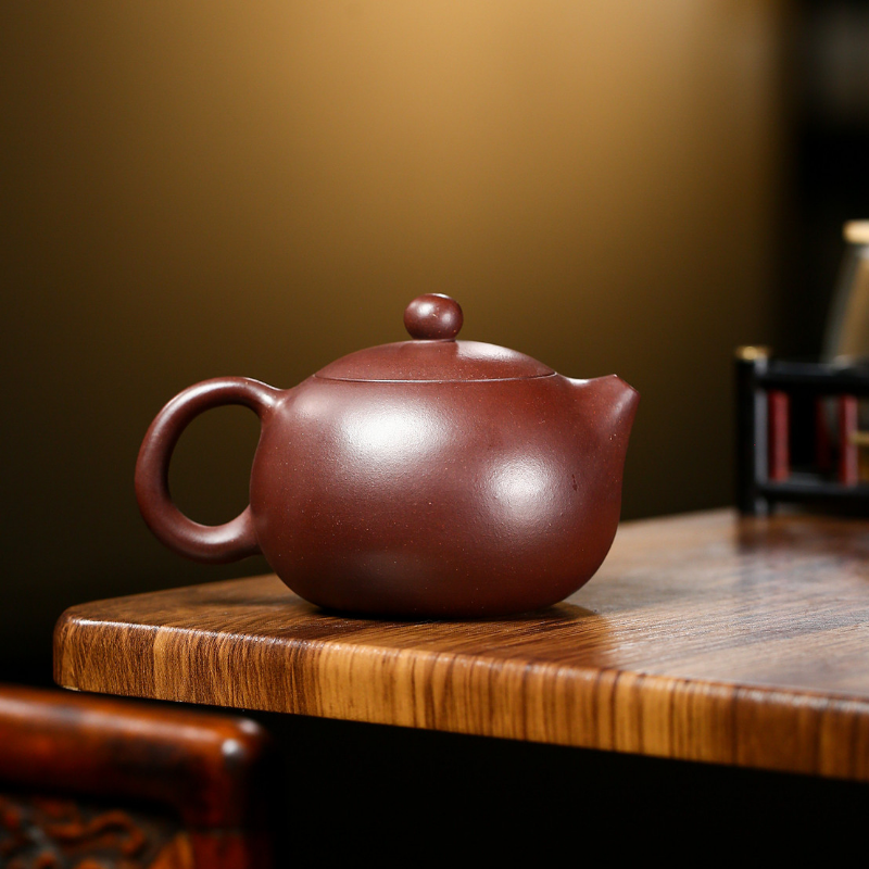 Yixing Zisha Teapot [Kagai Xishi] (Zi Ni - 200/250/300/400ml)