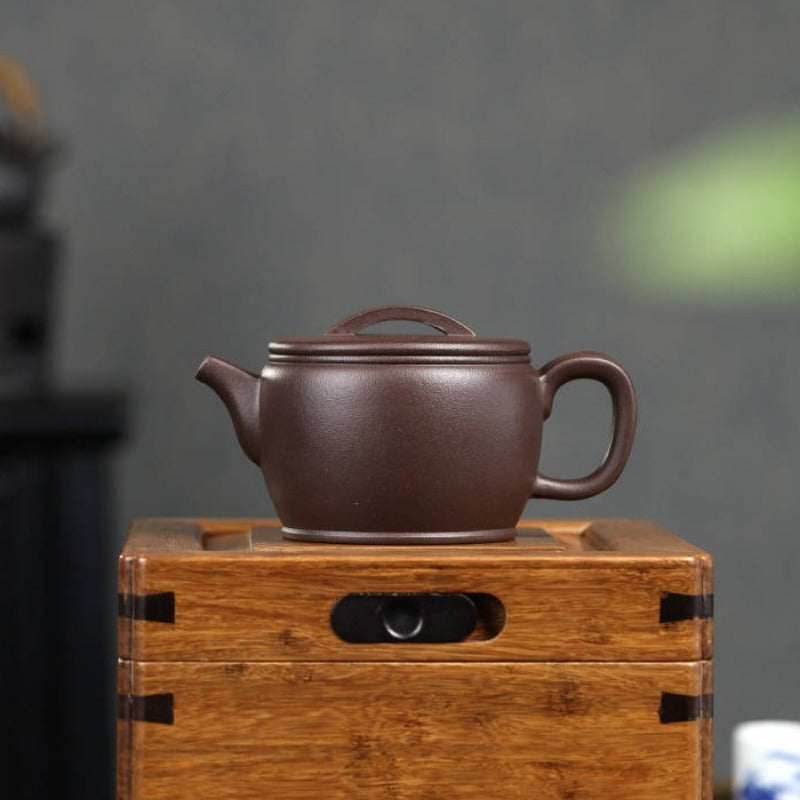 Full Handmade Yixing Zisha Teapot [Hanwa Pot] (Zi Ni - 310ml)