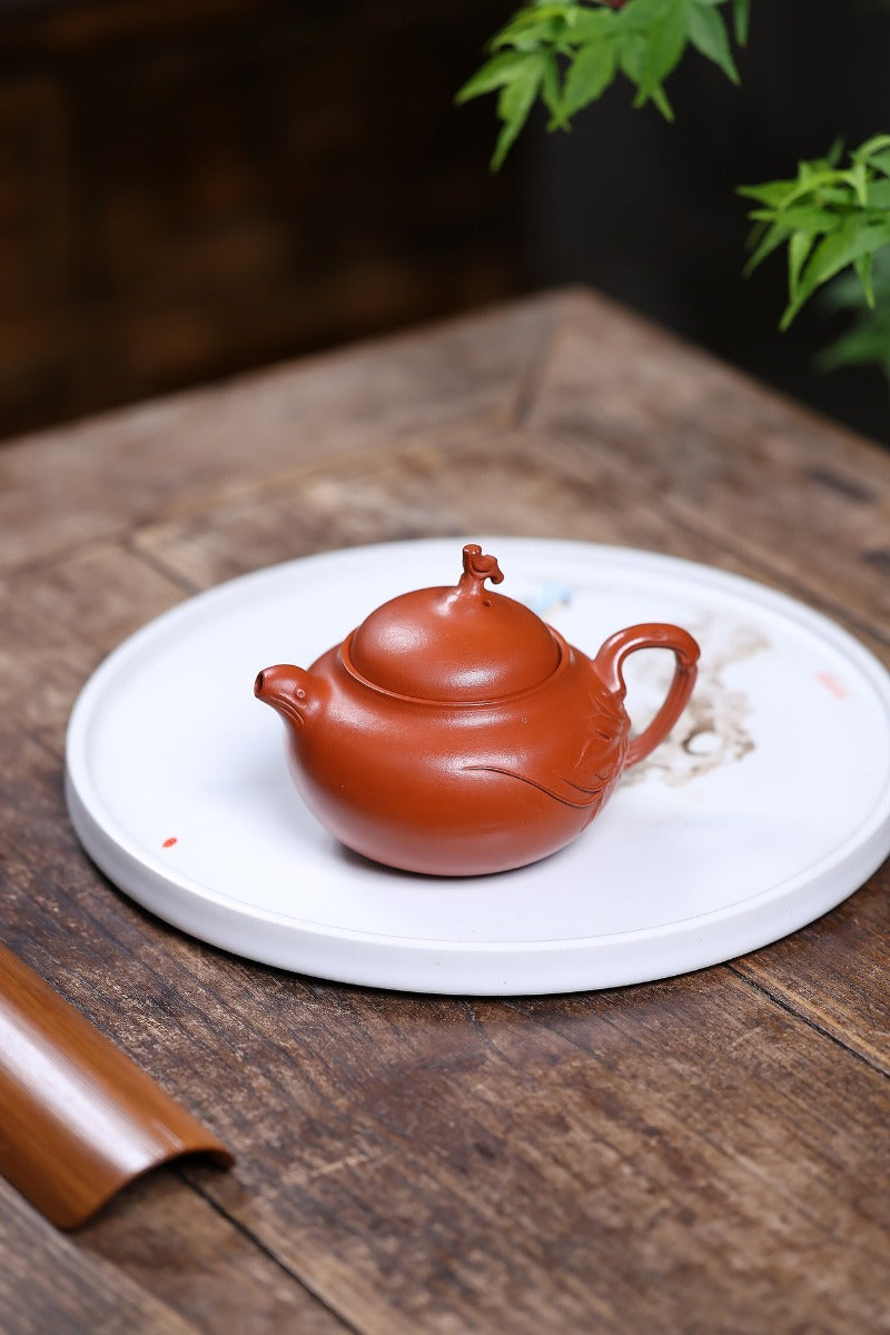 Teiera Yixing Zisha [Peach Leaves Wendan] (Zhao Zhuang Zhu Ni - 200ml)