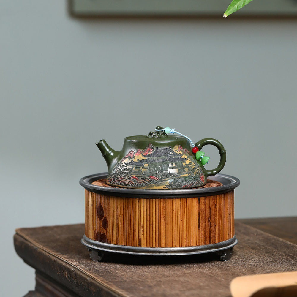 Yixing Zisha Teapot [Jiangnan Chun Yun] (Lu Ni - 170ml)