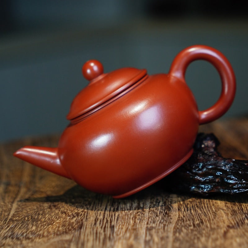 Full Handmade Yixing Zisha Teapot [Shui Ping Pot] (Dahongpao - 200ml)