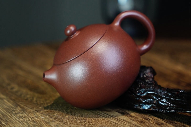全手工宜兴紫砂茶壶 [西施壶] (底槽清 - 130ml)
