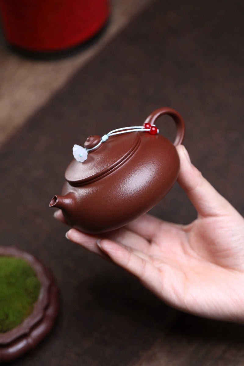 Yixing-Zisha-Teekanne [Han Jiang] (Di Cao Qing - 150 ml)