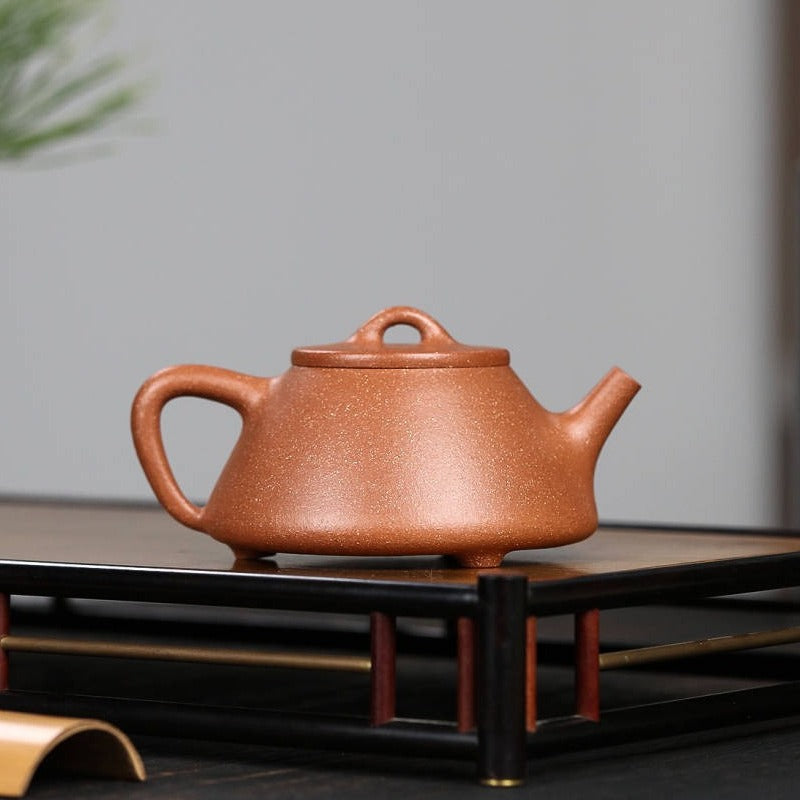Théière Yixing Zisha entièrement faite à la main [Pot Ziye Shi Piao] (Jiang Po Ni - 220 ml)