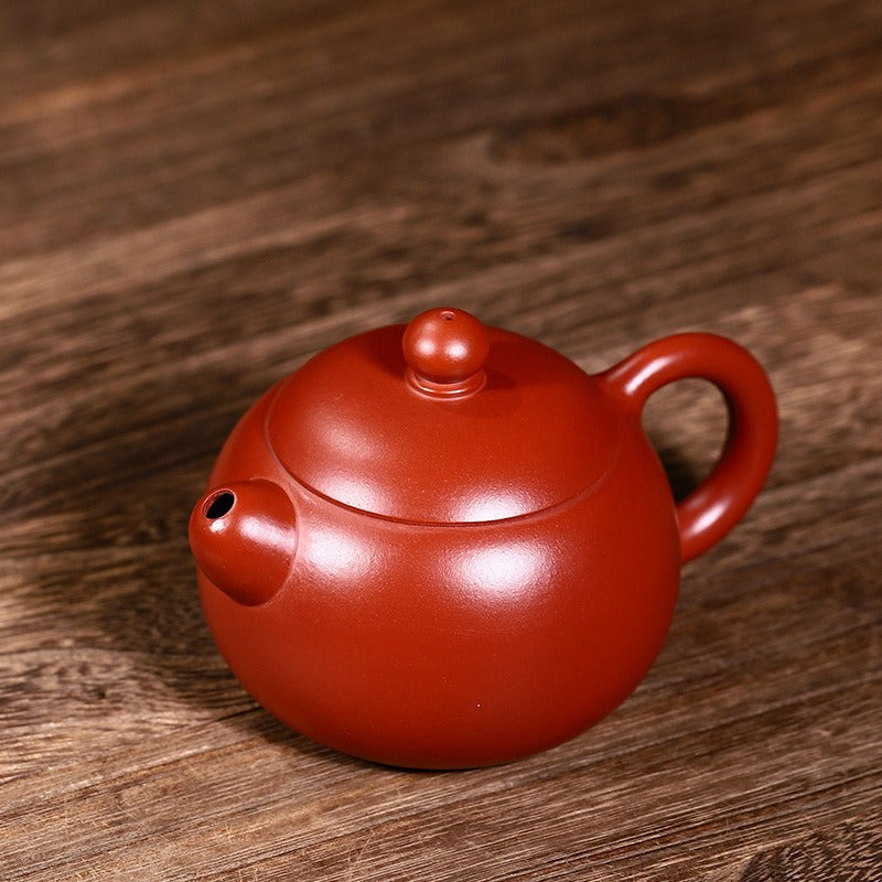 Exquisite Yixing Zisha Teekanne [Mini Xishi Pot] (Dahongpao / Zi Zhu Ni - 130ml)