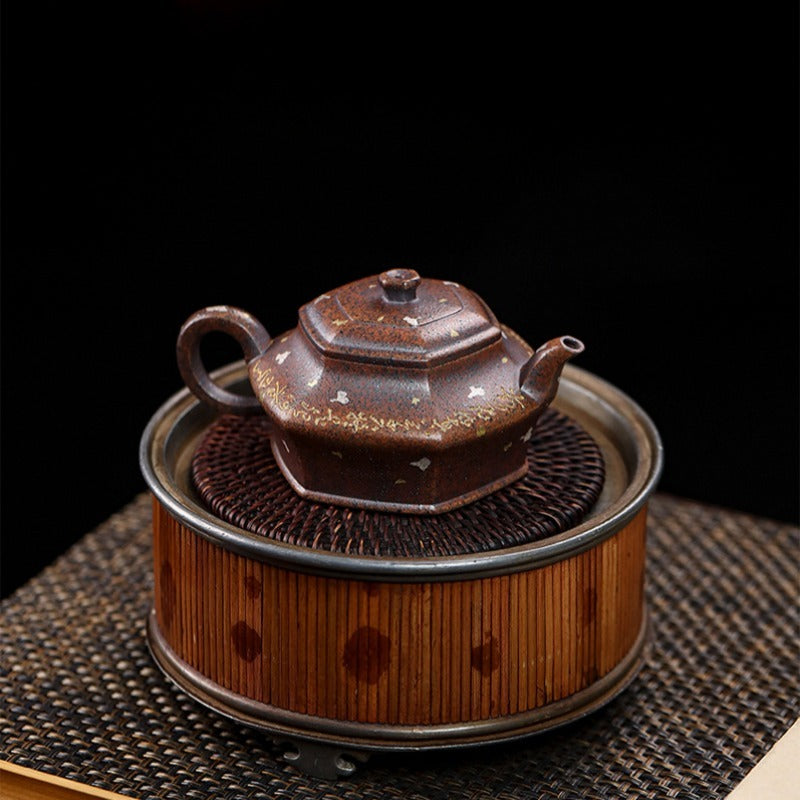 Full Handmade Yixing Zisha Teapot [Liufang Xu Bian] (Firewood Fired Duan Ni - 150ml)