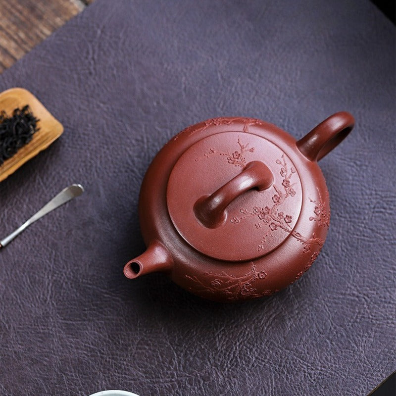 全手工宜兴紫砂茶壶 [含香] (红皮龙 - 350ml)