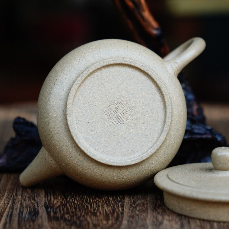 Théière Yixing Zisha entièrement faite à la main [Pot Hanwa] (Qing Duan Ni - 240 ml)