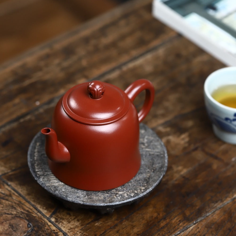 全手工宜兴紫砂茶壶 [金钟壶] (大红袍 - 170ml)