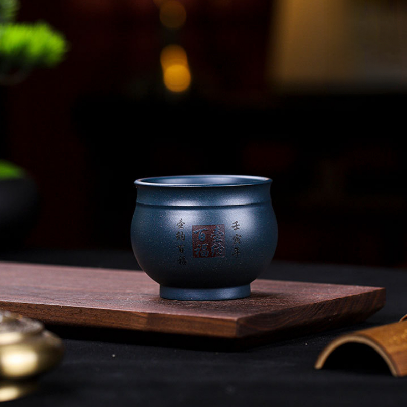 Handmade Yixing Zisha Master Tea Cup [Huna Baifu/Chan Cha Yiwei] 200/160ml