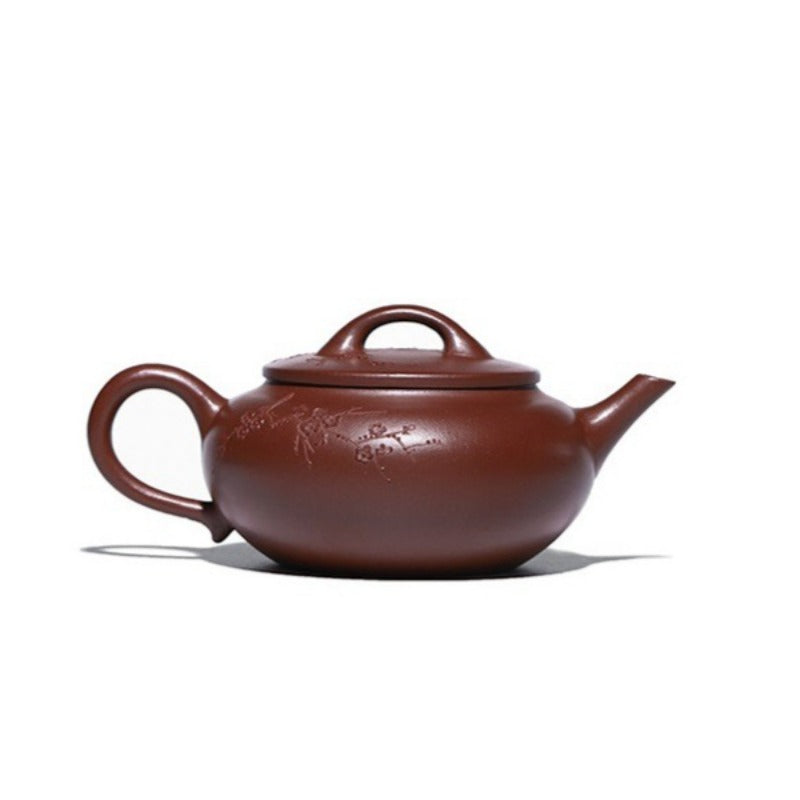 全手工宜兴紫砂茶壶 [含香] (红皮龙 - 350ml)