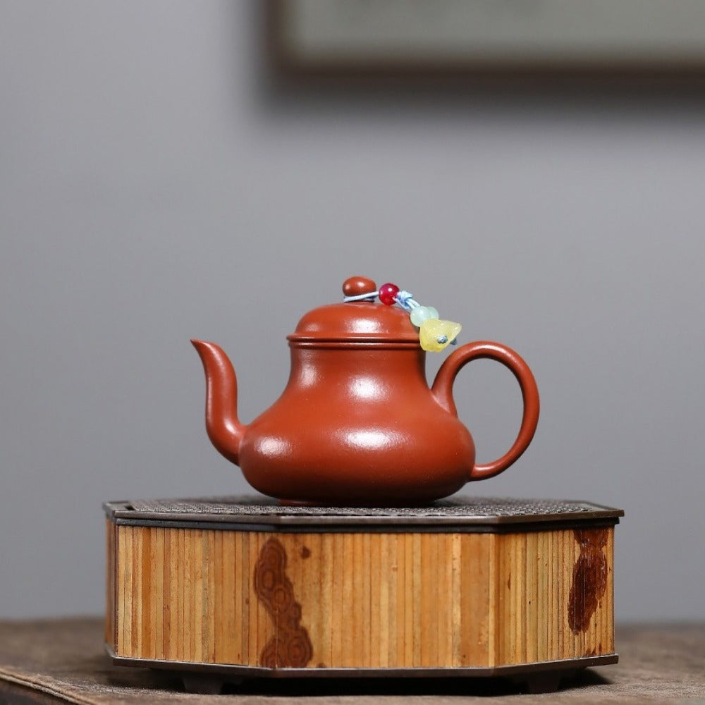 Yixing Zisha Teapot [Mini Si Ting] (Wrinkled Skin Zhu Ni - 100ml)