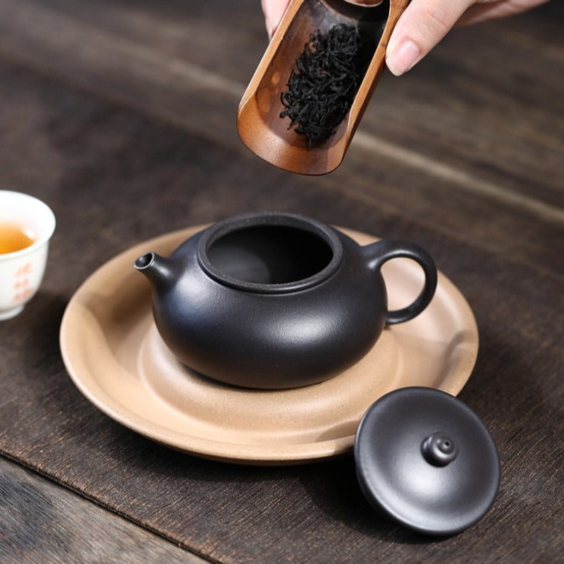 Yixing-Zisha-Teekanne [Reduktionsbrand-Serie] (Reduzierend gebrannter Zhu Ni - 150-220 ml)