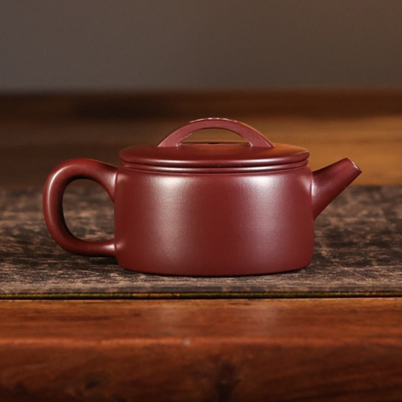 Théière Yixing Zisha entièrement faite à la main [Mini pot Hanwa] (Long Xue Sha - 140ml)