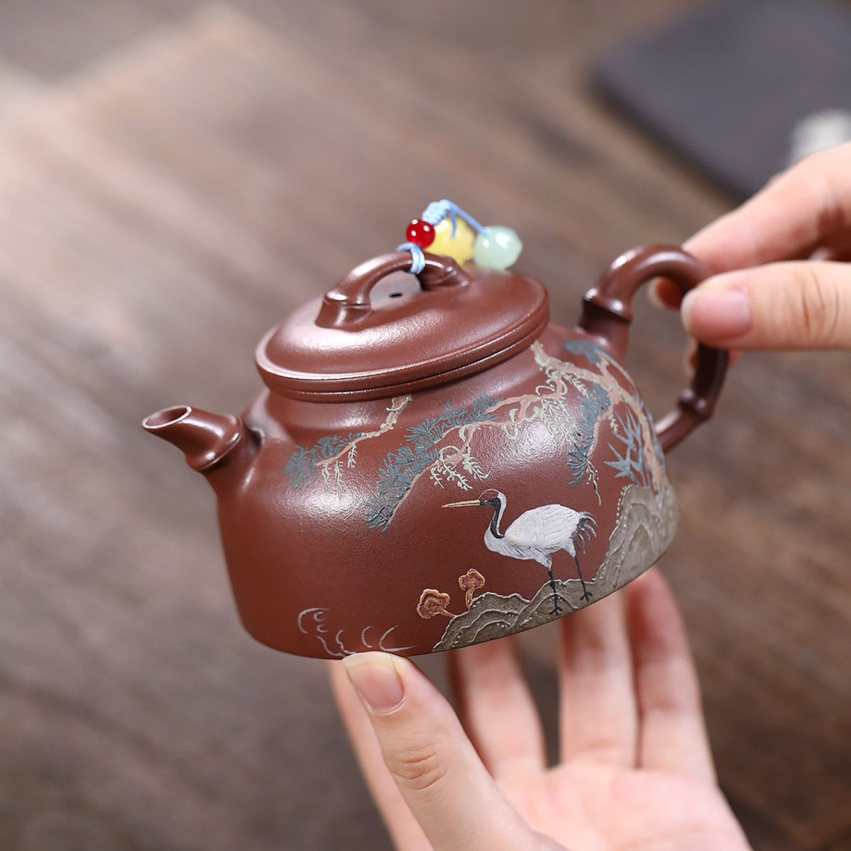 Yixing Zisha Teapot [Xianhe Yan Nian] (Zi Ni - 230ml)