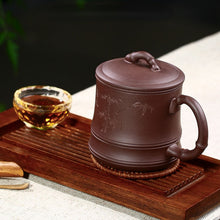 Muat gambar ke penampil Galeri, Yixing Zisha Tea Mug with Filter [Bamboo] 500ml
