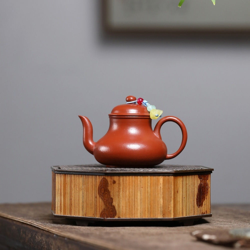Yixing Zisha Teapot [Mini Si Ting] (Wrinkled Skin Zhu Ni - 100ml)