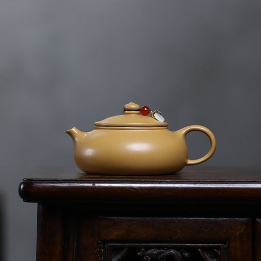 Yixing Zisha Teapot [Han Jiang] (Huangjin Duan Ni - 170ml)