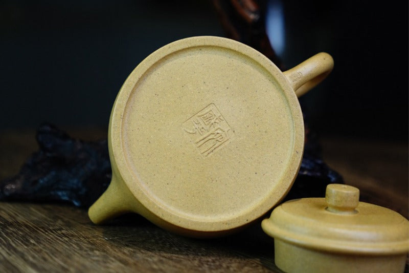 Théière Yixing Zisha entièrement faite à la main [Pot Dezhong] (Bensan Ni - 170 ml)