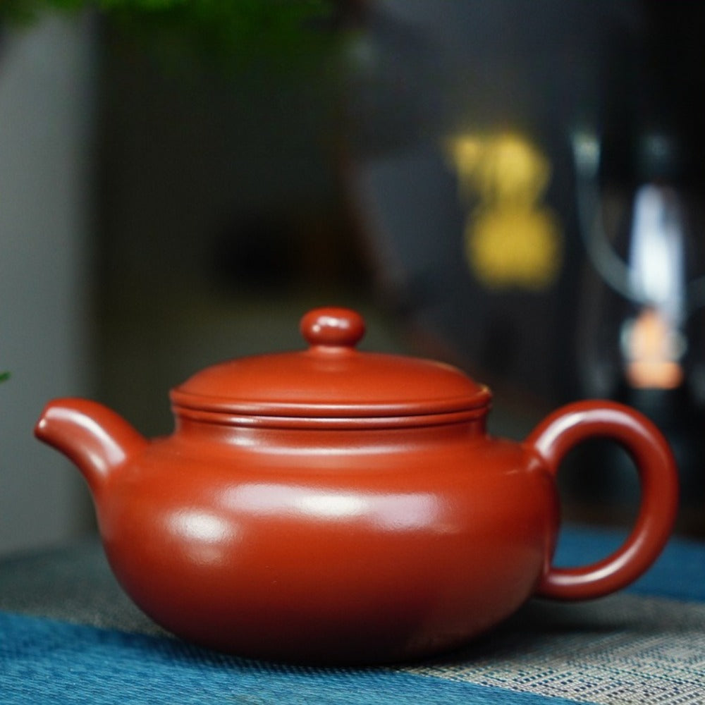 Full Handmade Yixing Zisha Teapot [Fanggu Pot] (Dahongpao - 320ml)