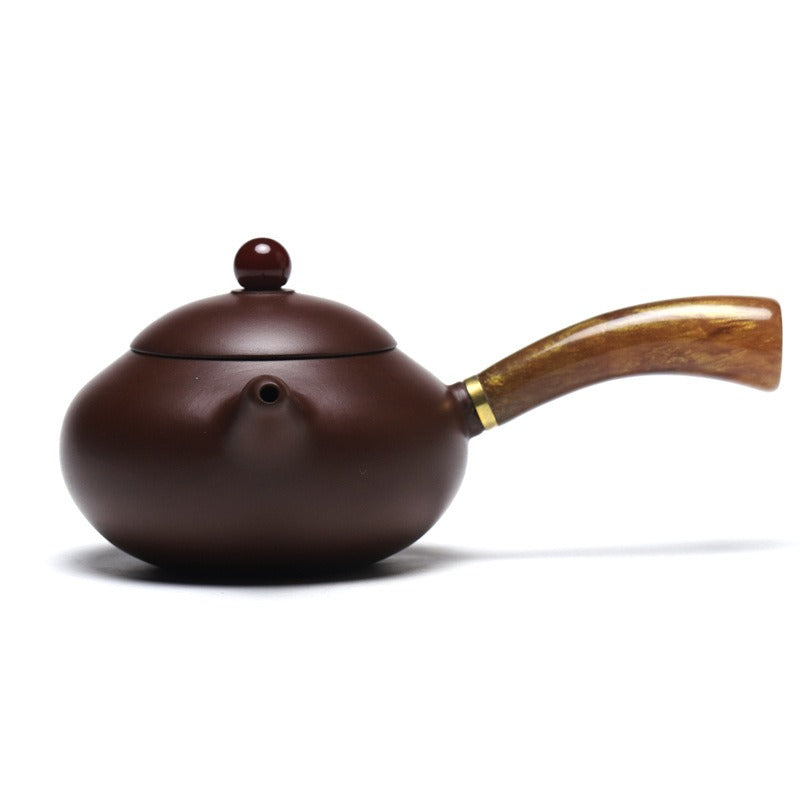 Yixing-Zisha-Teekanne [Tang Yu Wendan] (Zi Zhu Ni/Dahongpao - 200 ml)