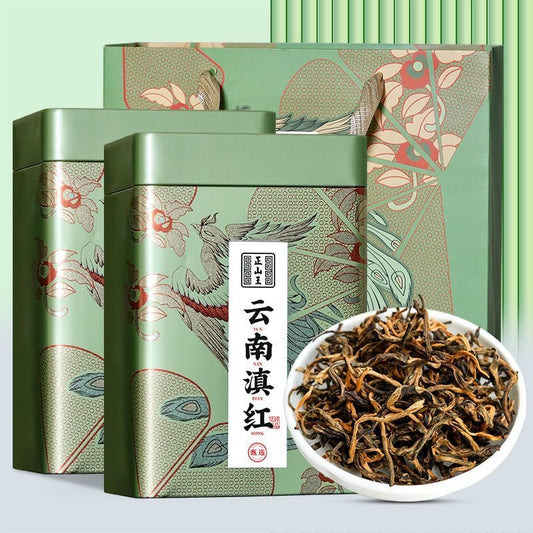 Premium Yunnan Fengqing [Dianhong] Golden Bud Black Tea Canned Gift Set 250/500g - YIQIN TEA HOUSE | yiqinteahouse.com | black tea, dianhong, tea