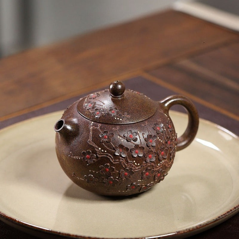 Exquisite Yixing Zisha Teapot [Fragrance Xishi] (Duan Ni Firewood Fired - 200ml)
