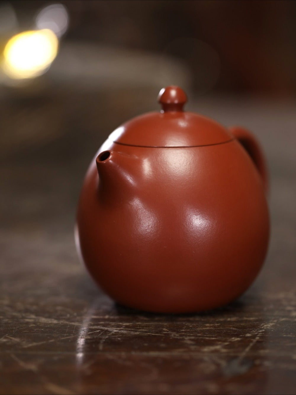 Teko Zisha Yixing Buatan Tangan Sepenuhnya [Dragon Egg Pot] (Dahongpao - 240ml)