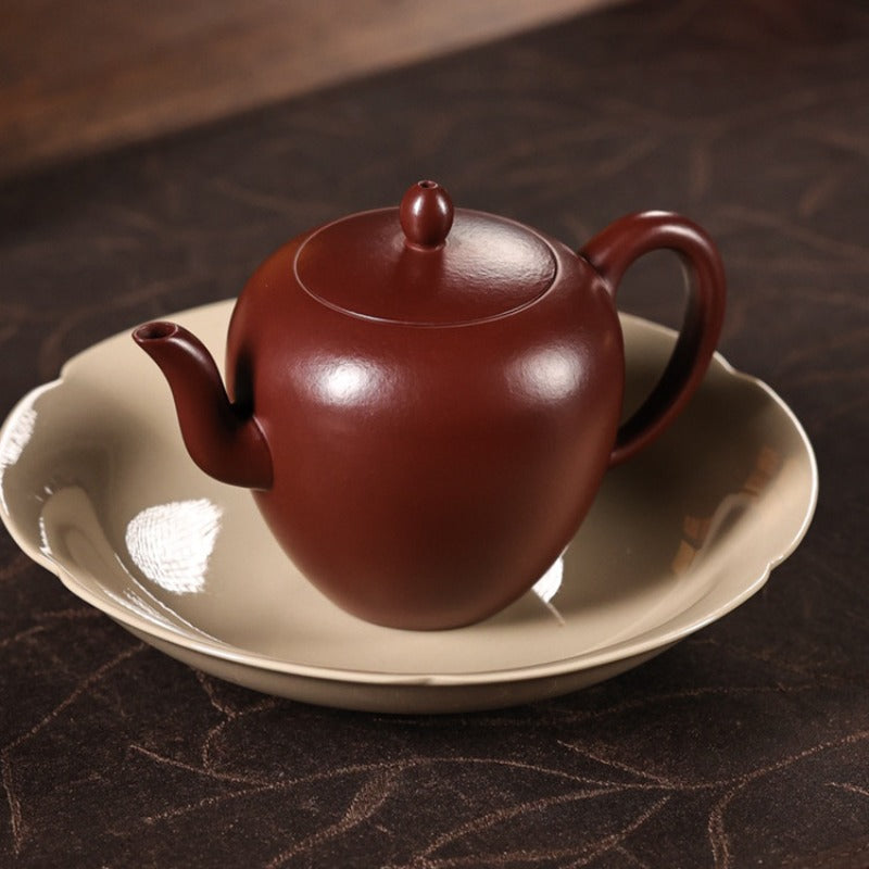 Vollhandgefertigte Yixing Zisha Teekanne [Mini-Schönheitsschulter] (Zi Zhu Ni - 130ml)
