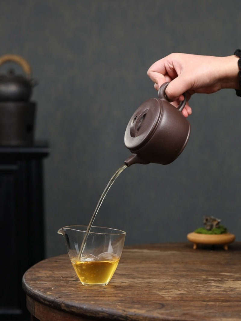 Full Handmade Yixing Zisha Teapot [Hanwa Pot] (Zi Ni - 310ml)
