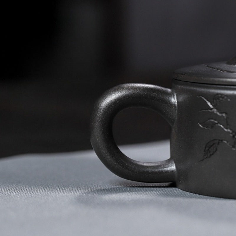 Théière Yixing Zisha entièrement faite à la main [Zhi Xiang Hanwa] (Tian Qing Ni - 200 ml)