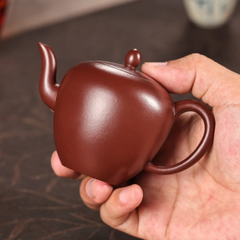 Vollhandgefertigte Yixing Zisha Teekanne [Mini-Schönheitsschulter] (Zi Zhu Ni - 130ml)
