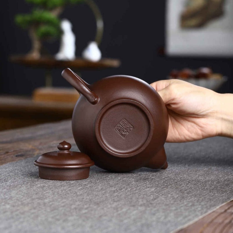 Théière Yixing Zisha entièrement faite à la main [Pot Xiao Ying] (Shi Hong - 360ml)