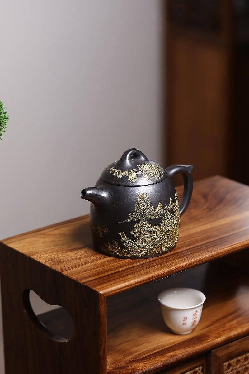 Yixing-Zisha-Teekanne [Qin Quan] (Shi Huang - 420 ml)