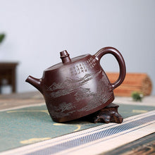 Load image into Gallery viewer, Yixing Zisha Teapot [Shanshui Han Duo 山水汉铎] (Zi Ni - 400ml)
