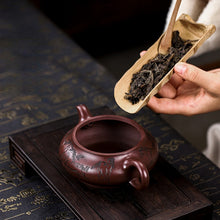 Load image into Gallery viewer, Full Handmade Yixing Zisha Teapot [Eight Horses 八骏图] (Lao Zi Ni - 280ml)
