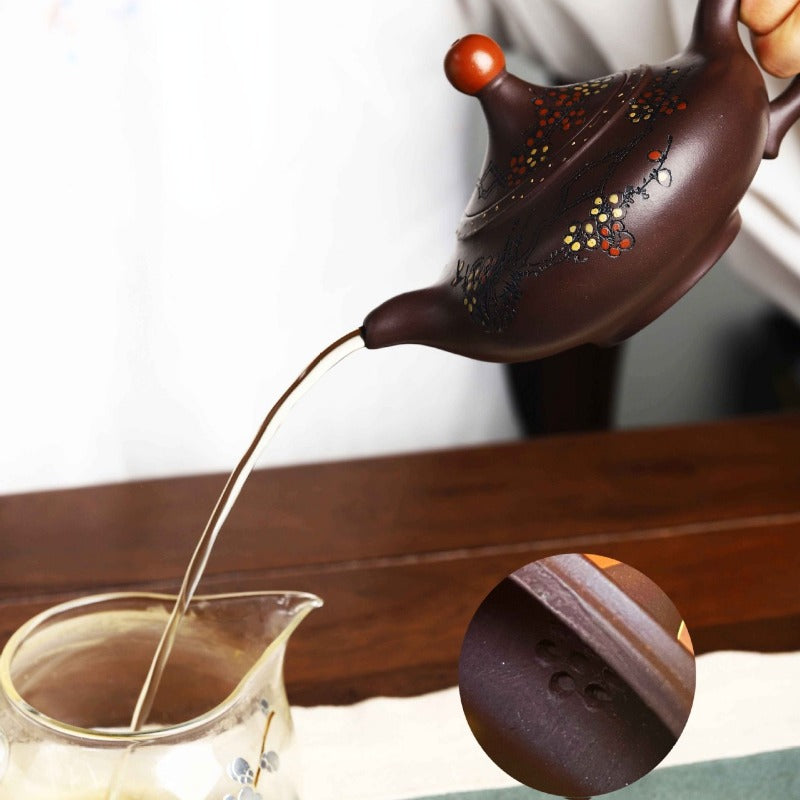 Full Handmade Yixing Zisha Teapot [Good Luck] (Lao Zi Ni - 270ml)