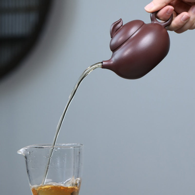 Full Handmade Yixing Zisha Teapot [Listening] (Zi Ni - 200ml)
