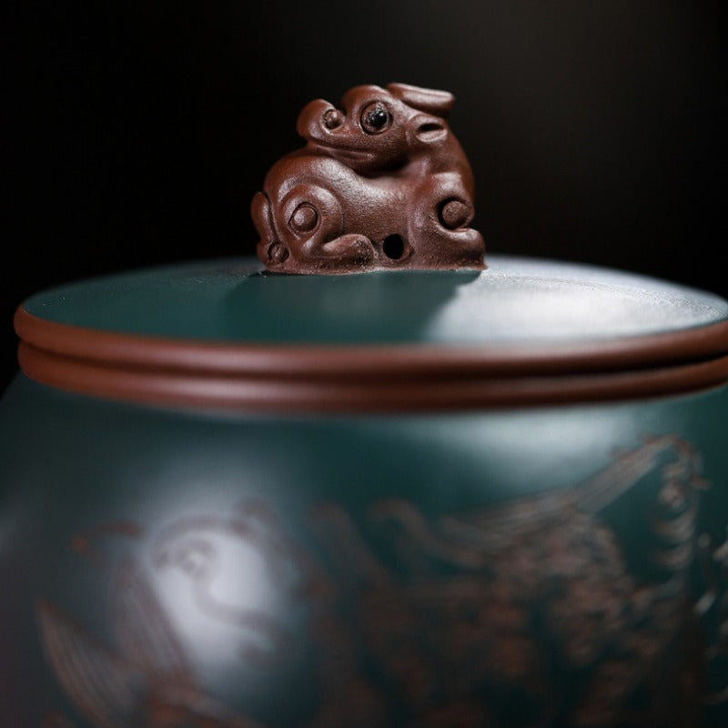 Yixing Zisha Teapot [Long Wa] (Zi Ni/Lu Ni - 280ml)