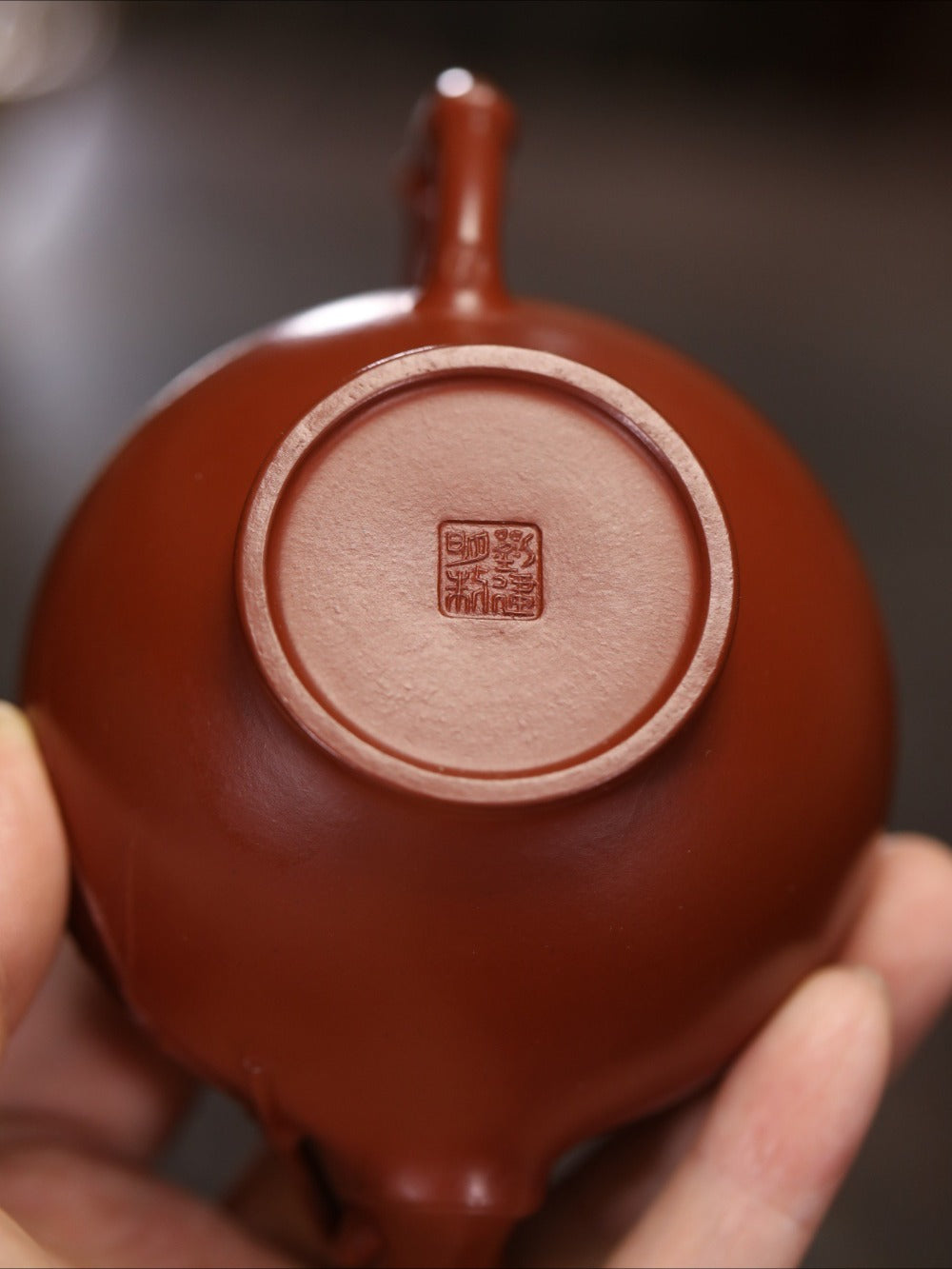 Vollständig handgefertigte Yixing Zisha Teekanne [Bao Chun Pot] (Dahongpao - 210ml)
