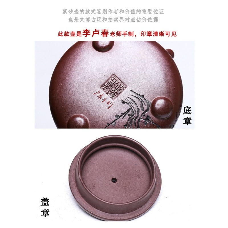 Full Handmade Yixing Zisha Teapot [Nafu Shi Piao] (Shi Hong - 340ml) - YIQIN TEA HOUSE | yiqinteahouse.com | >300ml, full handmade zisha teapot, teapot, teaware