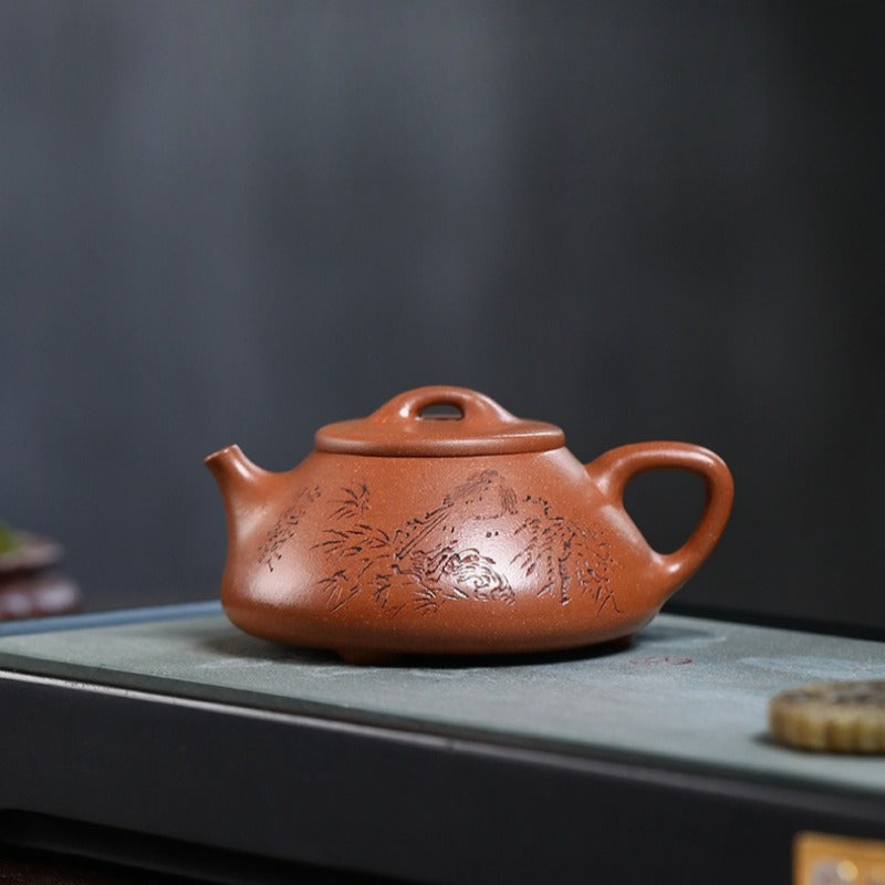 Exquisita tetera Yixing Zisha [Yi Qing Shi Piao] (Jiang Po Ni - 190ml)