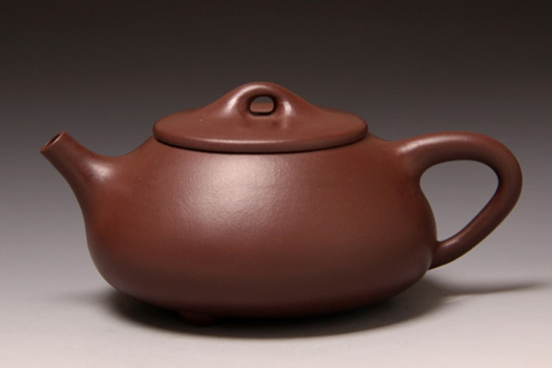 Théière Yixing Zisha entièrement faite à la main [Pot Jingzhou Shi Piao] (Zi Ni - 370 ml)