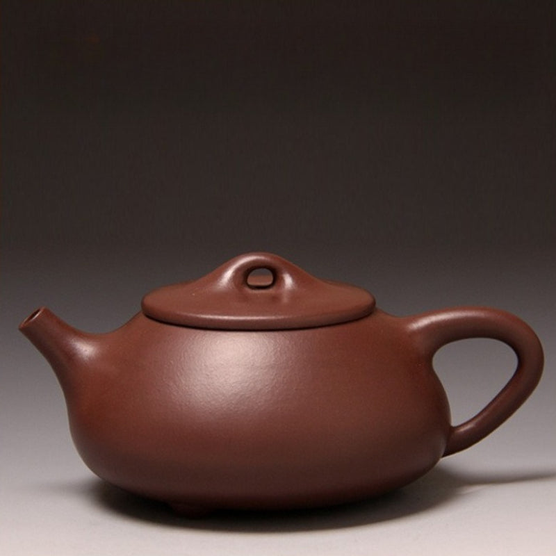 Théière Yixing Zisha entièrement faite à la main [Pot Jingzhou Shi Piao] (Zi Ni - 370 ml)