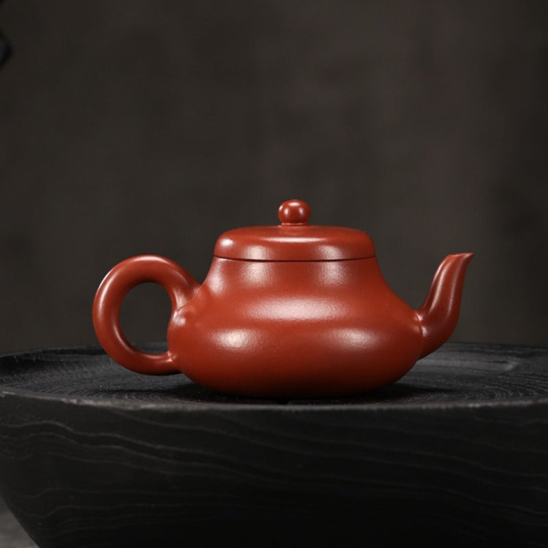 全手工宜兴紫砂茶壶 [君德壶] (大红袍 - 200ml)