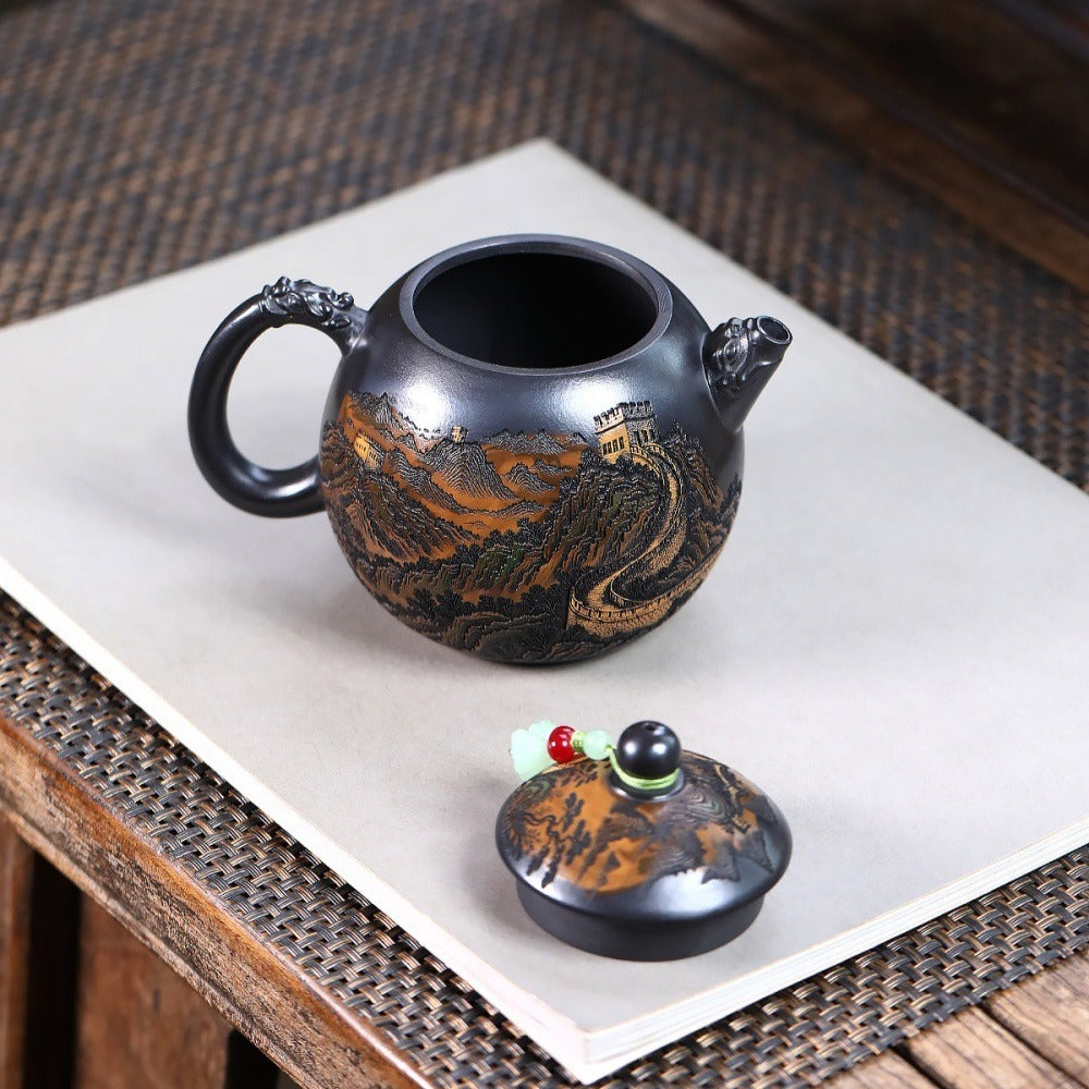 Yixing Zisha Teapot [The Great Wall] (Shi Huang - 320ml)